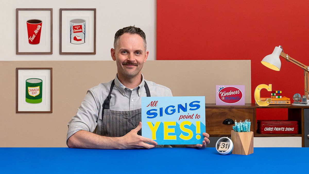 Sign painting con hand lettering