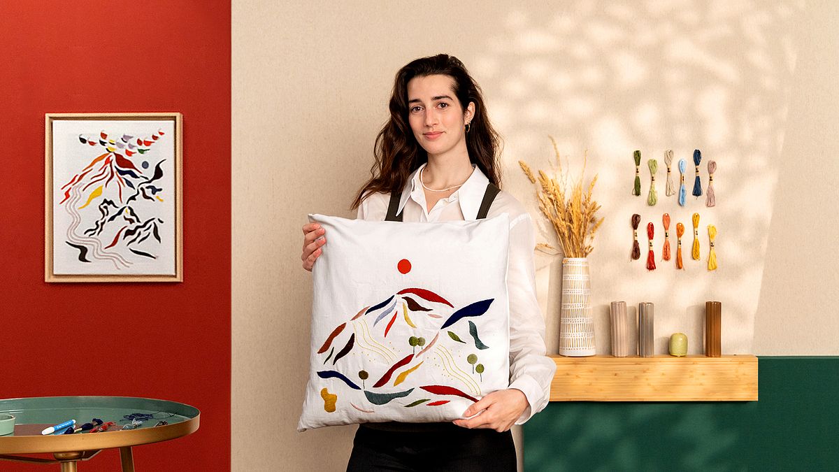 Ricamo e colore: crea paesaggi tessili
