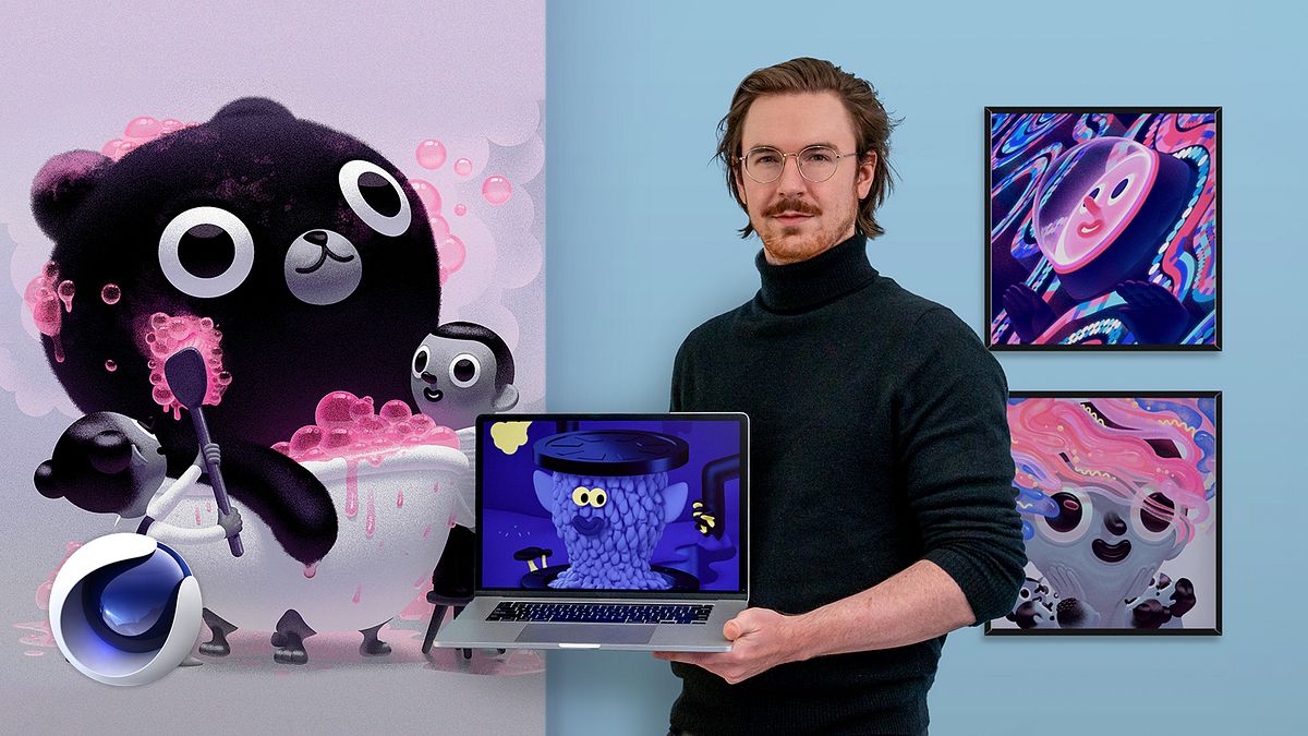 Verspieltes animiertes Character Design mit Cinema 4D