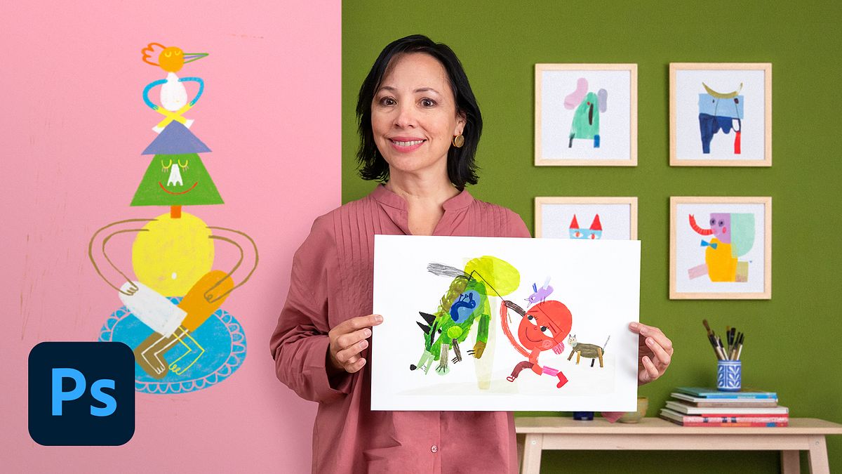 Illustrazione artistica per libri d'infanzia