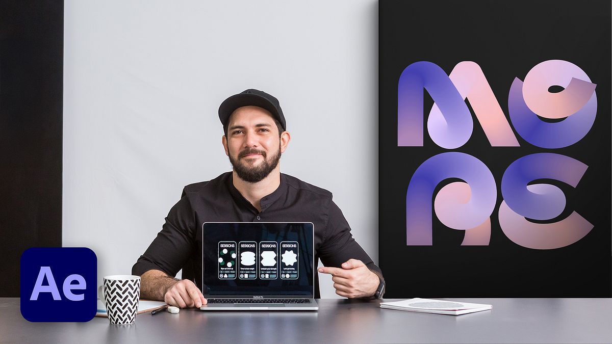 Designing a brand identity with shocking animations