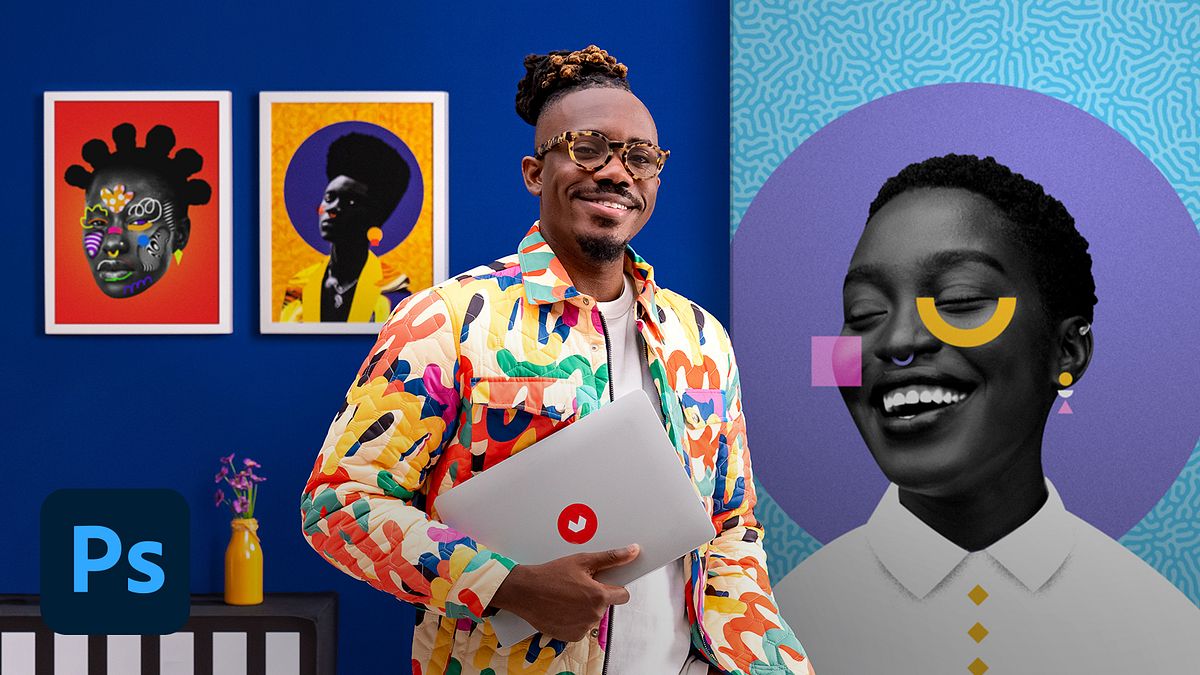 Design de retratos coloridos com Photoshop