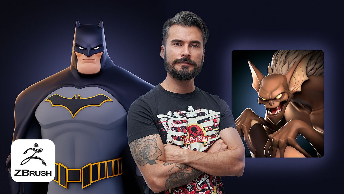 Conception et modélisation de personnages de BD avec Zbrush