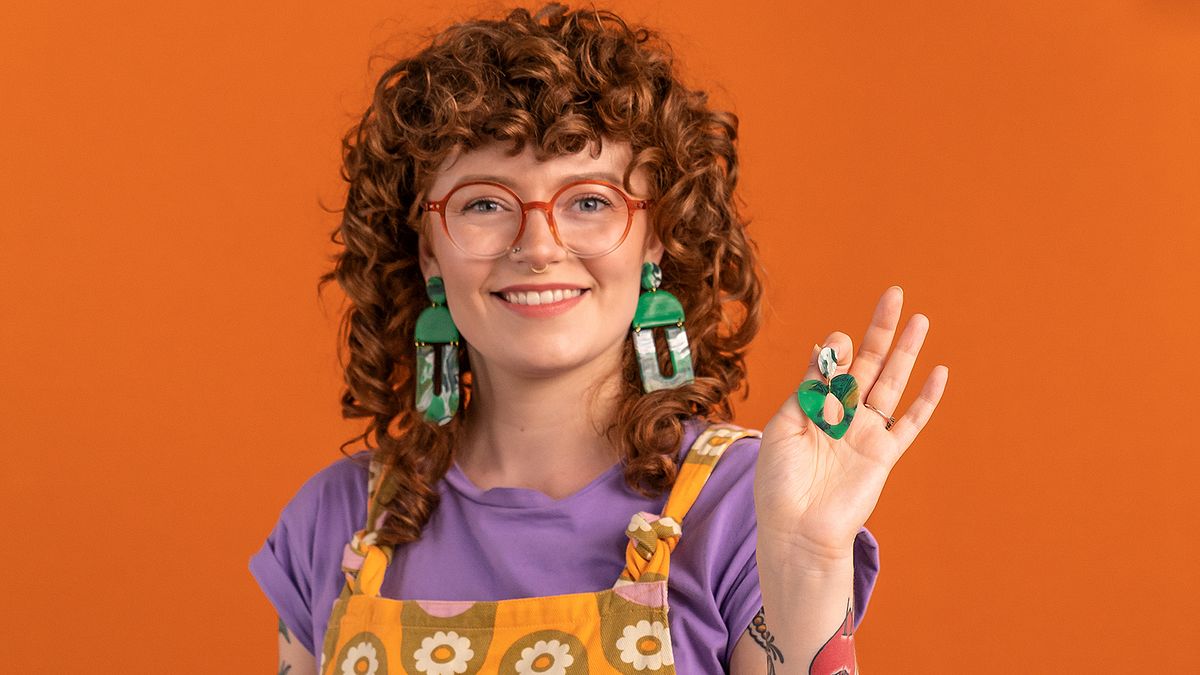 Polymer Clay Earrings: Make Marbled Accessories