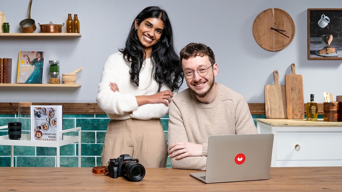 Voedselfotografie met zweeftechniek