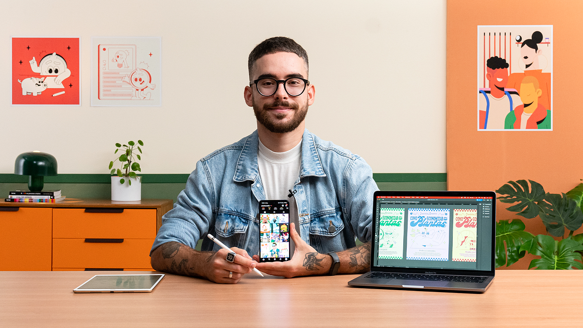 Erstellung informativer Illustrationen für soziale Medien