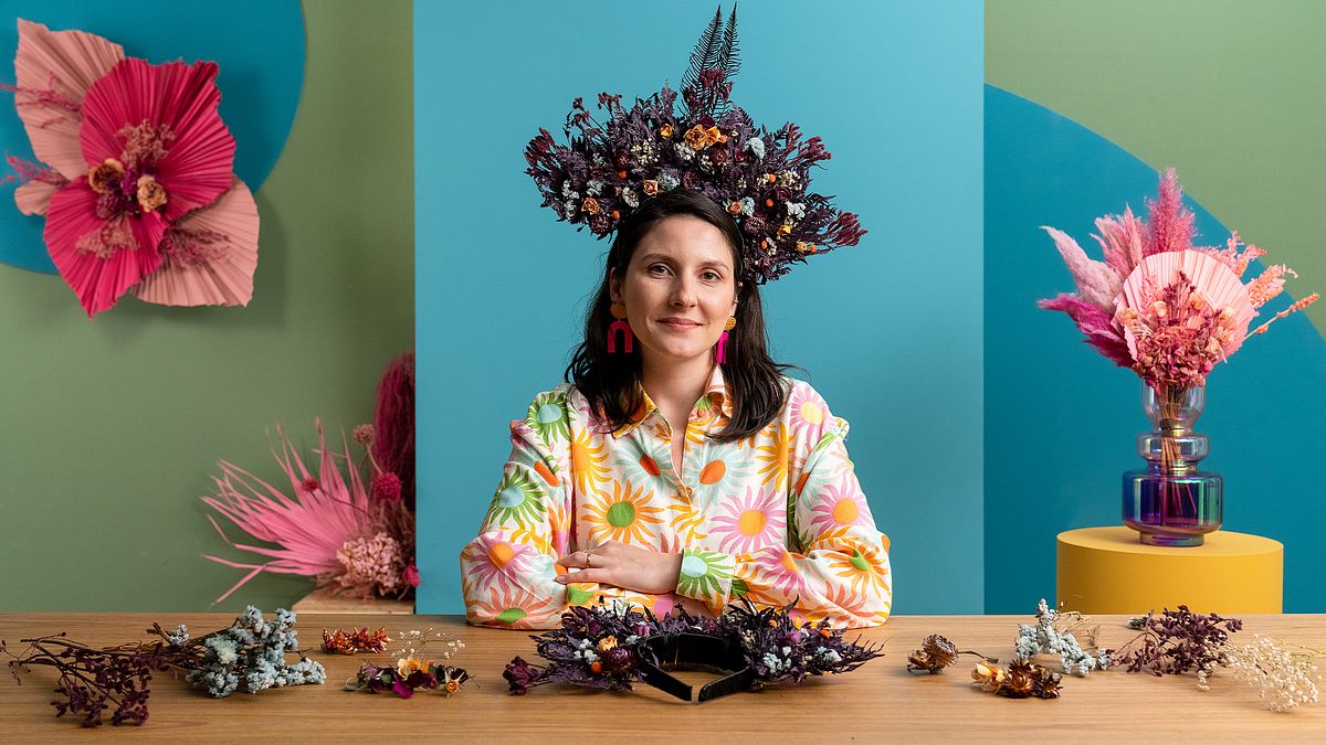 Decorare con foglie e fiori secchi