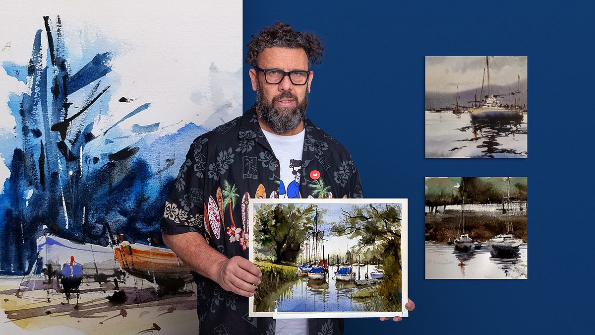 Wasserlandschaften in Aquarell malen