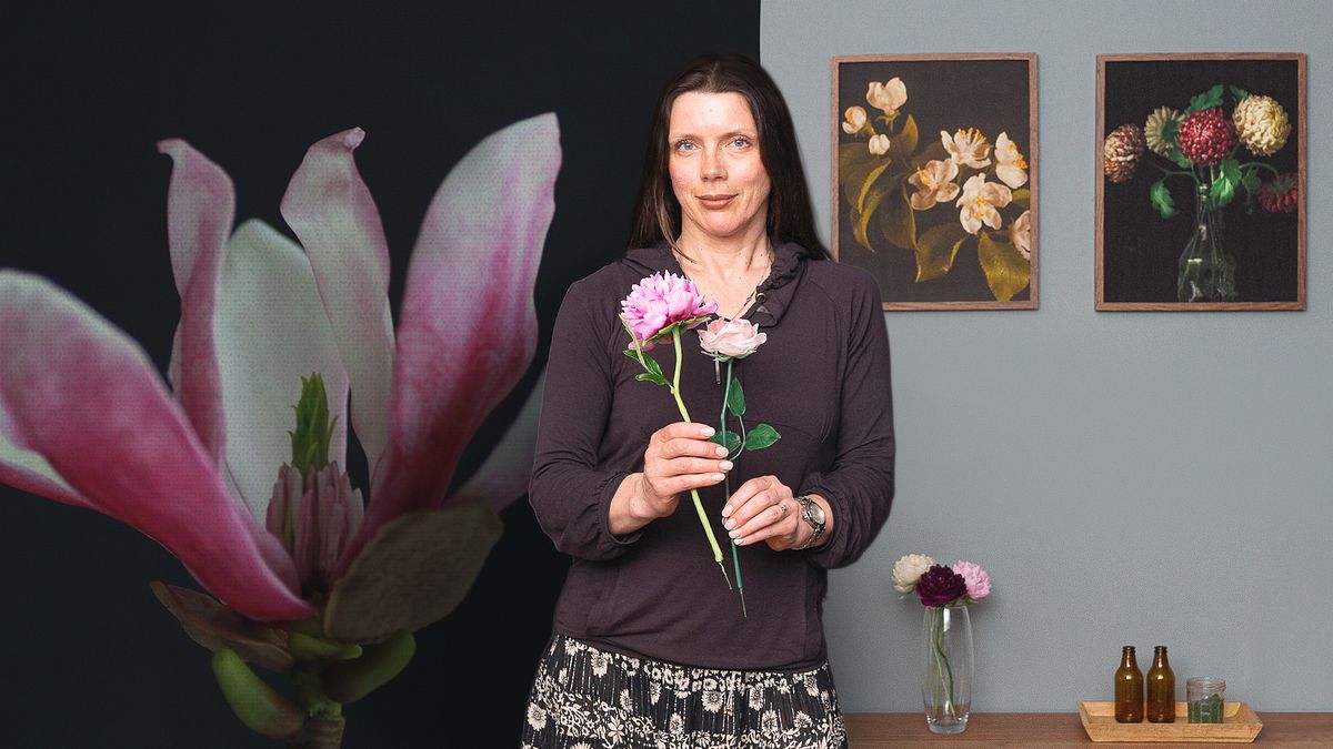 Cold Porcelain Flower Sculptures