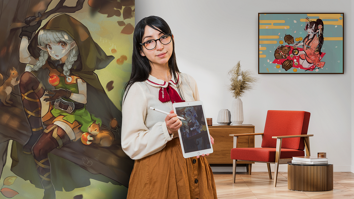 Geavanceerde digitale mangakarakters