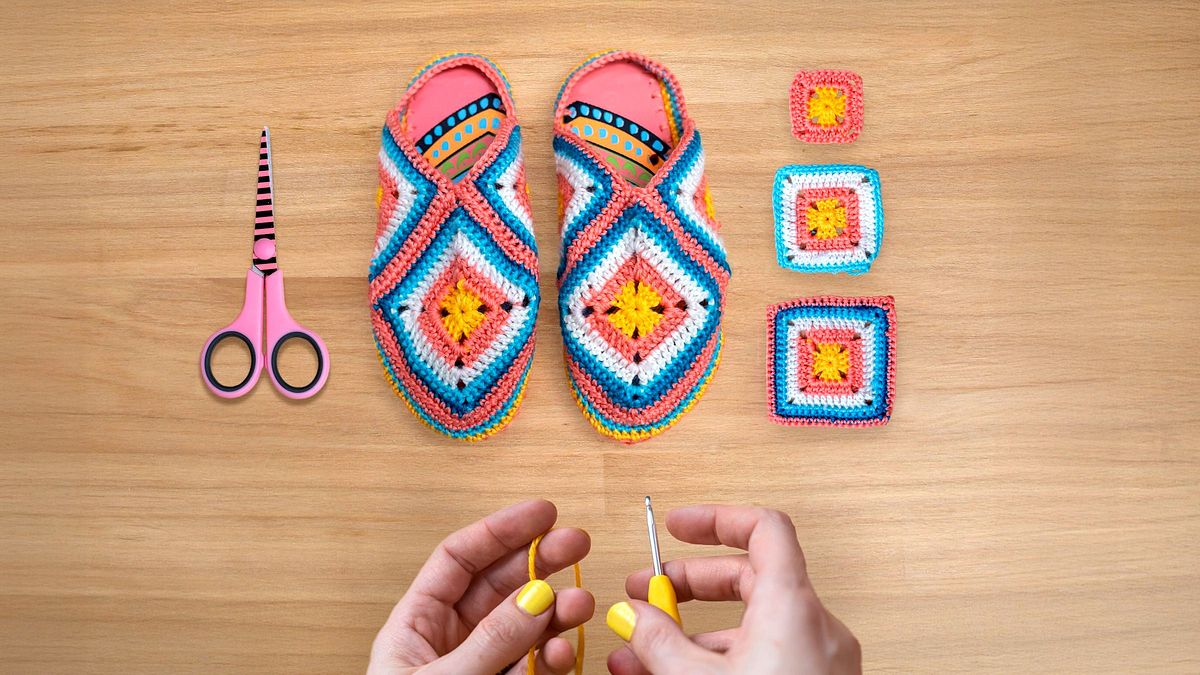 Curso guiado: chinelos de upcycling com técnicas de crochê