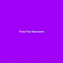 Free Fire Nickname