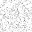 Wallpaper naked. Design e Ilustração tradicional projeto de Jordi Carrasco - 22.08.2010