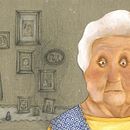 The Old Lady and the Calabash . Ilustrație tradițională de margarida madeira - 10.17.2010