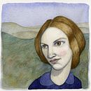 Biografía Charlotte Brontë. Traditional illustration project by Estrella Conde - 08.07.2011