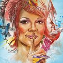 Rihanna, my angel. Traditional illustration project by Xavier Gironès - 08.08.2011