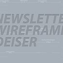 Newsletter Wireframe. Projekt z dziedziny Design, UX / UI i  Reklama użytkownika J.S.Lop - 14.02.2012