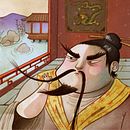 El sueño del emperador. Design, Traditional illustration, and UX / UI project by Judit Frigola - 05.21.2012