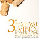 Festival del Vino de El Pópulo: Cartel 3ª edición. Design, and Advertising project by Paco Mármol - 06.06.2012