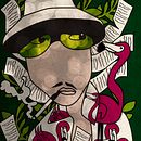 Hunter Thompson. Un projet de Design  et Illustration traditionnelle de Hallina Beltrao - 03.07.2012