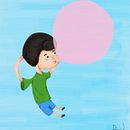 En las nubes. Design, and Traditional illustration project by circulocuadrado - 10.27.2012