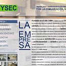 web de TYSEC. Design project by Nerea Cordero - 02.19.2013