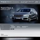Landing Page - Nuevo Clase A - Mercedes Benz. Projekt z dziedziny Programowanie,  Reklama, UX / UI, Design, Fotografia i Kino, film i telewizja użytkownika Jonathan Rikles - 04.03.2013