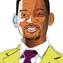 Caricatura Will Smith pintada. Traditional illustration project by María Yuste - 05.02.2013
