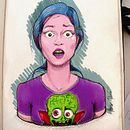 Personal Projects. Traditional illustration, and Design project by Aurora Rumí - 10.13.2015