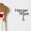 Hanger Rope - Perchero de pared. Un proyecto de Diseño, Artesanía, Diseño, creación de muebles					, Diseño de producto y Diseño industrial de Pepe Sanmartín - 09.06.2013