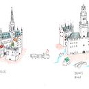 Bruxelles & Brugues. Traditional illustration project by Albert D. Arrayás - 08.29.2013