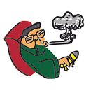 kim il sung  . Ilustrație tradițională de Laura Martín Temprano - 09.21.2013