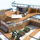Terraza - ático piso del centro de Barcelona . % Paris Alfonso Iserte tarafından hazırlanan Tasarım, Ve 3D projesi - 09.25.2013