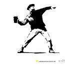 Banksy en Bilbao. Een project van  Ontwerp y Traditionele illustratie van Carmen Pena Rodríguez - 27.09.2013