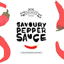 Savoury Pepper Souce. Un proyecto de Diseño e Ilustración tradicional de Ana Romero - 05.11.2013