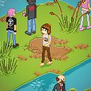 Poster Reserva Ecologica - Ilustracion Pixel Art. Un progetto di Design, Illustrazione tradizionale e Pubblicità di -K ʘ ͜ ʘ - 24.11.2013
