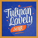Tulipán Script Typography - New Release! Available on Myfonts. Un projet de Illustration traditionnelle de Felipe Calderón Arteaga - 02.12.2013