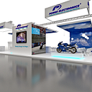 Stand Power Electronics. Feria Inter Solar 2013 (Alemania). Projekt z dziedziny Design i 3D użytkownika Paula Jimenez Peiro - 05.03.2013