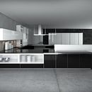 Cocina 3D negra Ein Projekt aus dem Bereich 3D, Innenarchitektur, Innendesign und Möbeldesign und - bau von Elena Cobos - 29.01.2012