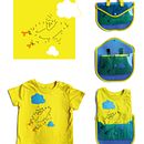 Ilustración para camiseta. "Sigue los puntos" (Hound Dog Greta). Musaraña.. Costume Design, Traditional illustration, and Packaging project by Sara Morenas Blanco - 05.14.2010