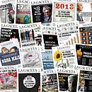 Resumen Portadas La Gaceta III. Een project van  Art direction,  Ontwerp, Redactioneel ontwerp y Grafisch ontwerp van Ignacio Cascajero - 02.02.2014