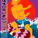 Diseño e ilustración para competición de surf Ein Projekt aus dem Bereich Design, Grafikdesign und Traditionelle Illustration von Luis Ben - 09.02.2014