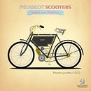 Peugeot Scooters. Ilustração tradicional projeto de Gorka Basaguren Mendiolea - 10.02.2014