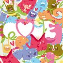 LOVE. Character Design, Traditional illustration, T, and pograph project by Julia Salinas - 02.13.2014