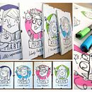 RETRATOONS Caricaturas personalizadas 100% a mano o digitales. Character Design, Traditional illustration, Painting, Arts, and Crafts project by Julia Salinas - 02.08.2014