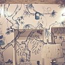 Mural en 'Fashion.cat' Store. Interior Design, and Traditional illustration project by lara costafreda - 02.17.2014