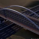 Puente sobre Alfonso Molina (proyecto Antonio J. Martín). Un projet de 3D, Architecture, Design , Conception de produits, Design graphique, Design industriel , et Photographie de Carlos Pérez - 18.08.2013