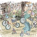 Riding in the forest. Un proyecto de Ilustración tradicional de Antonio Rosauro - 20.02.2014
