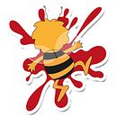 CRASHED CARTOONS - Diseños para pegatinas. Un progetto di Graphic design e Illustrazione tradizionale di Hermes GC - 16.03.2014
