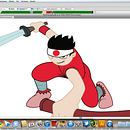 Little Ninja. Traditional illustration project by Abelardo García - 03.23.2011